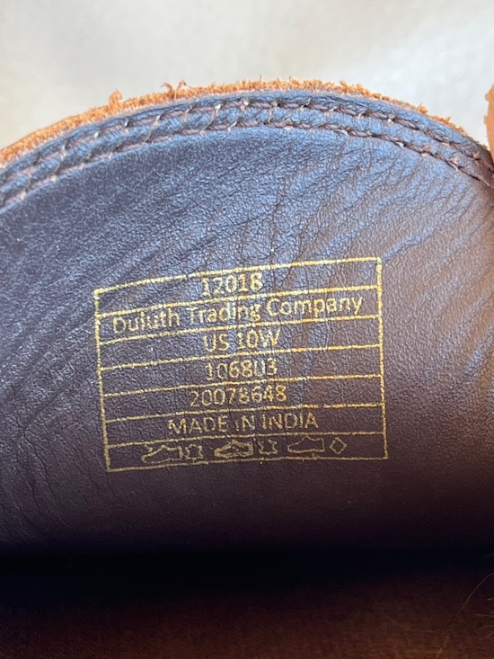 Duluth Trading Company Bison Leather Loafers Driving Moccasins Shoes 10W Brown